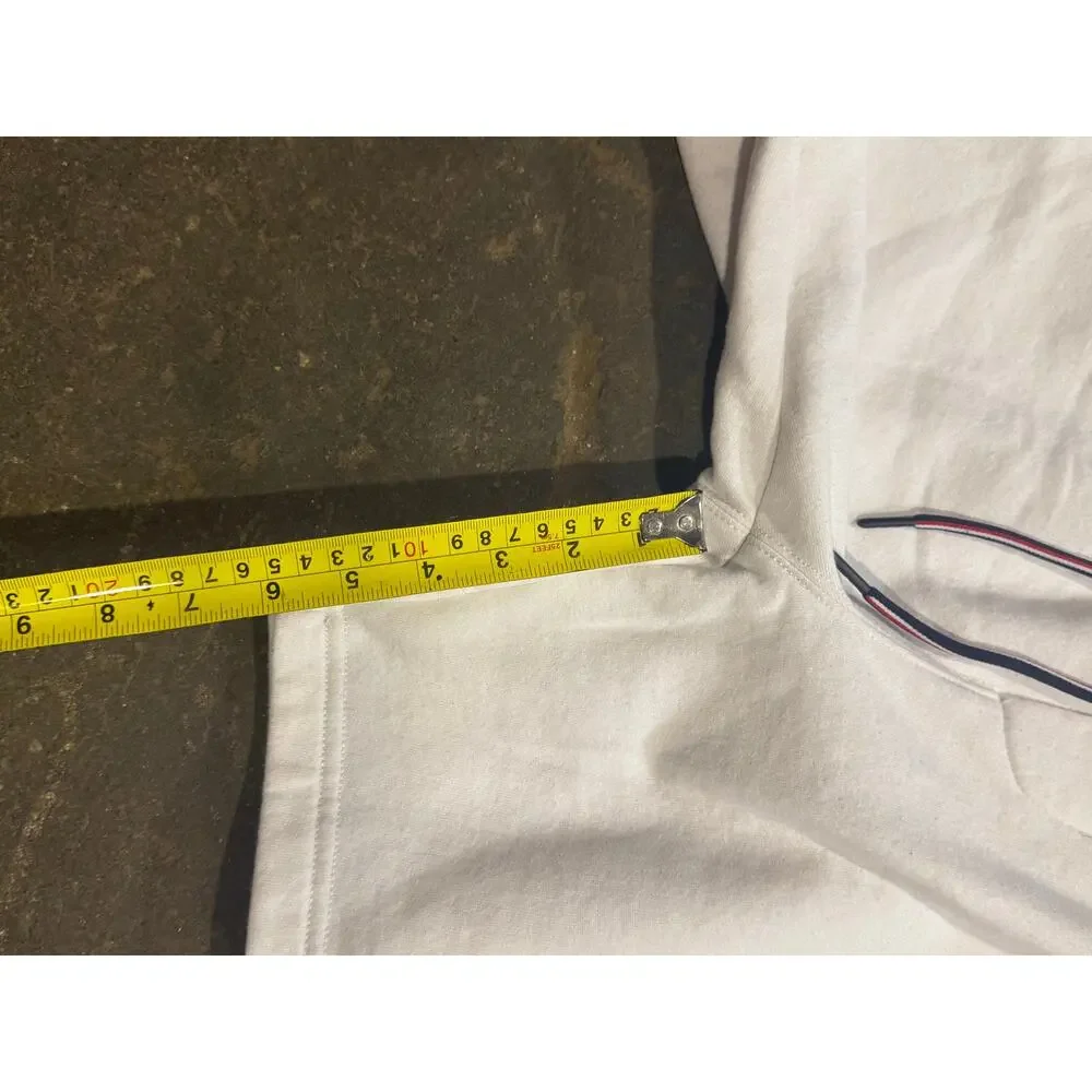 Tommy Hilfiger White Fleece Sweat Shorts Men's Size Medium -7